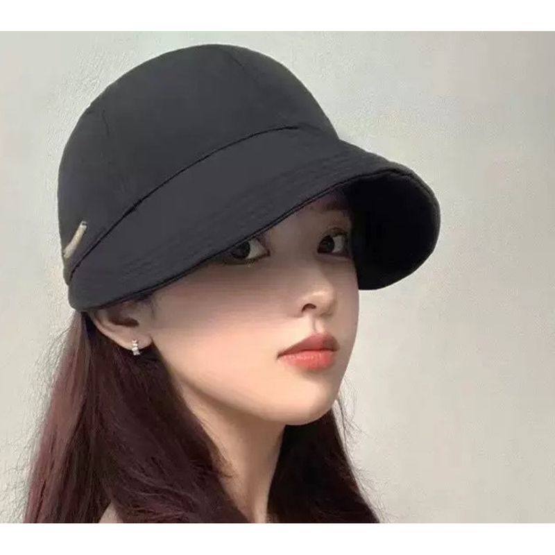 Damen-Fischerhut mit kleinem Gesicht für Frühling und Herbst, Sonnenschutzhut mit Entenzunge und UV-Schutz_voghion.com