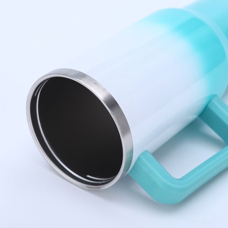 rainbow paint 40oz car cup large capacity 304 stainless steel insulation cup two-color gradient car ice cup_voghion.com