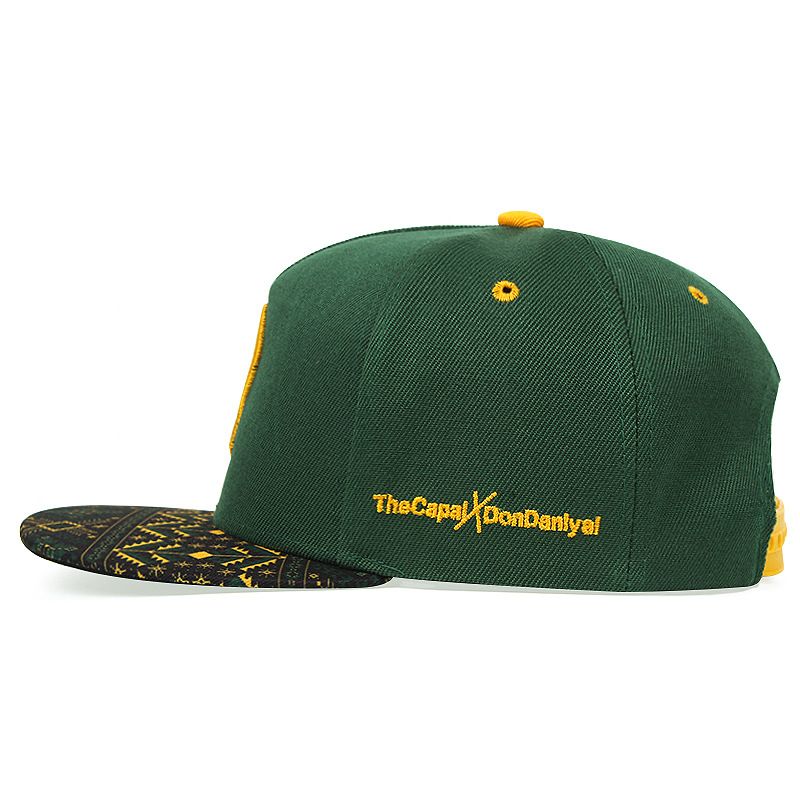 Cappello da baseball con stampa colorata, ricamato musulmano a tesa piatta, stile graffiti hip hop_voghion.com