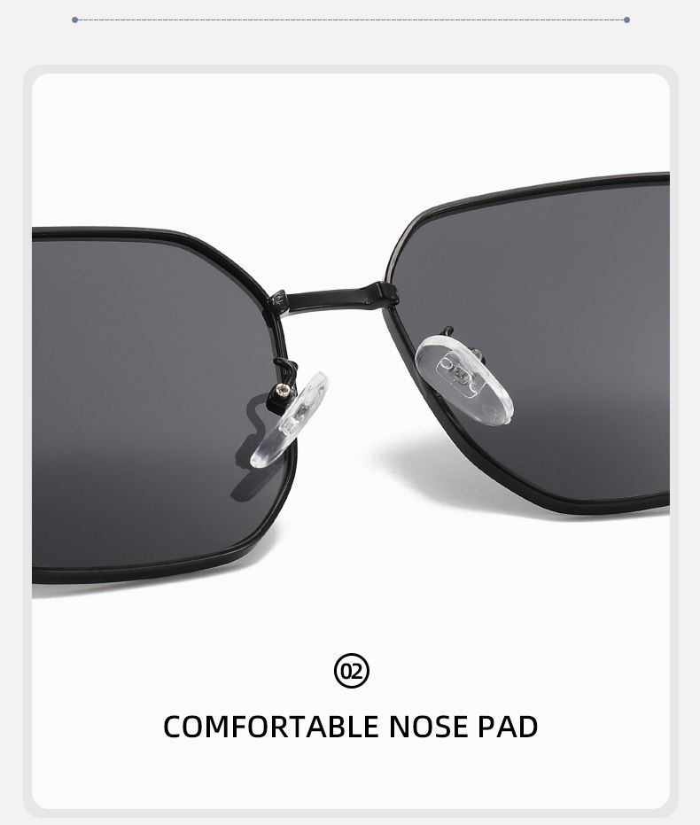 Nouvelles lunettes de soleil rétro polygonales pour hommes, style punk, petite monture_voghion.com