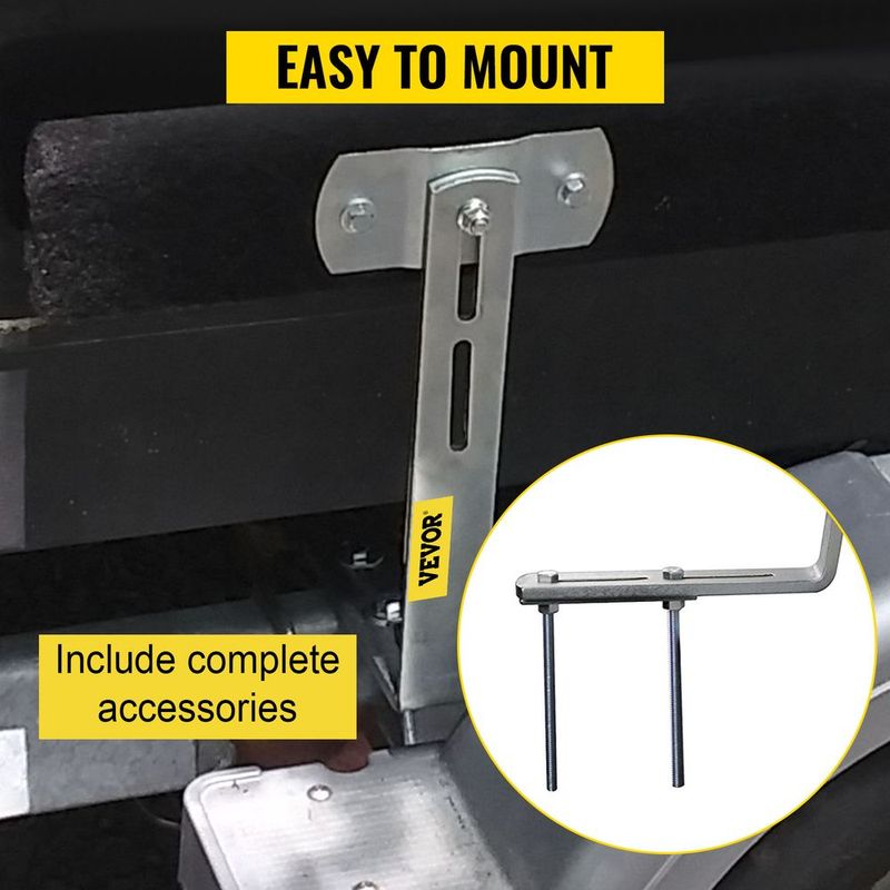 VEVOR Boat Trailer Guide-ons, 48", 2PCS Rustproof Steel Trailer Guide Ons, Trailer Guides With Carpet-Padded Boards, Mounting Parts Included, For Ski Boat, Fishing Boat Or Sailboat Trailer_voghion.com