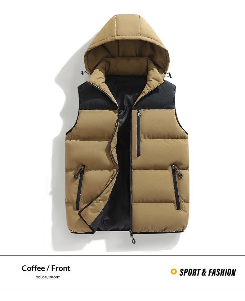 Nordmann Cross-Border Nouvelle collection automne-hiver pour homme, en coton imperméable, vêtements de travail et de sport d'extérieur, gilet chaud et épais._voghion.com