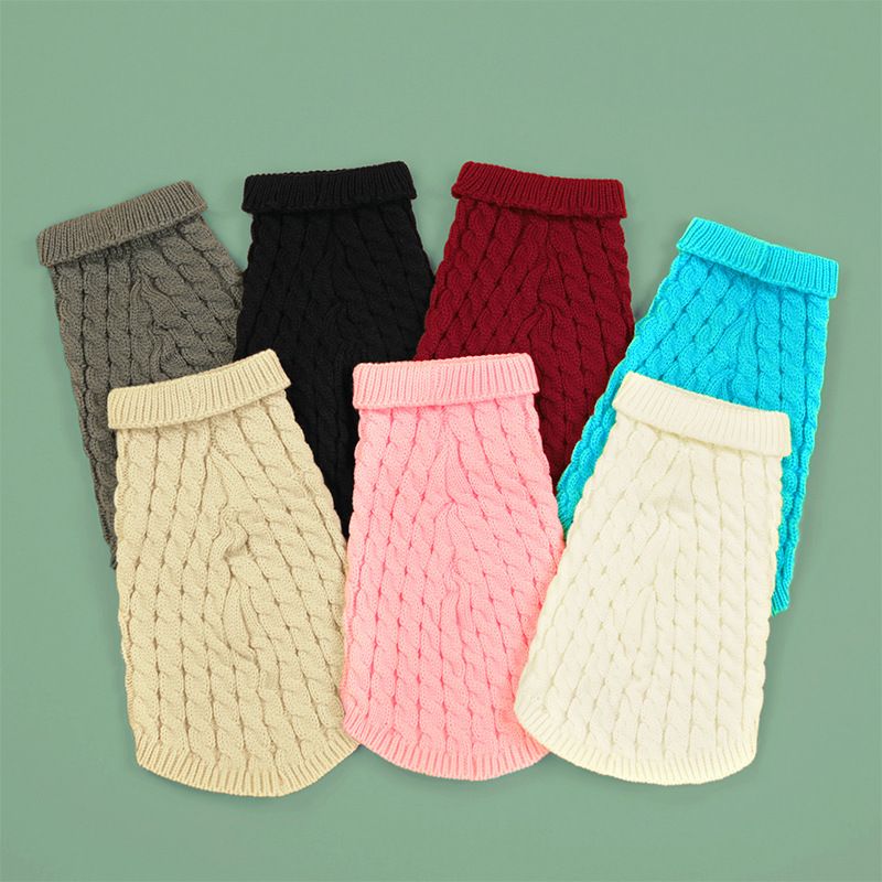 Nowy sweter w kolorze cukierkowym na jesień i zimę, ciepły, jednokolorowy sweter z dzianiny kablowej, hurtowy_voghion.com