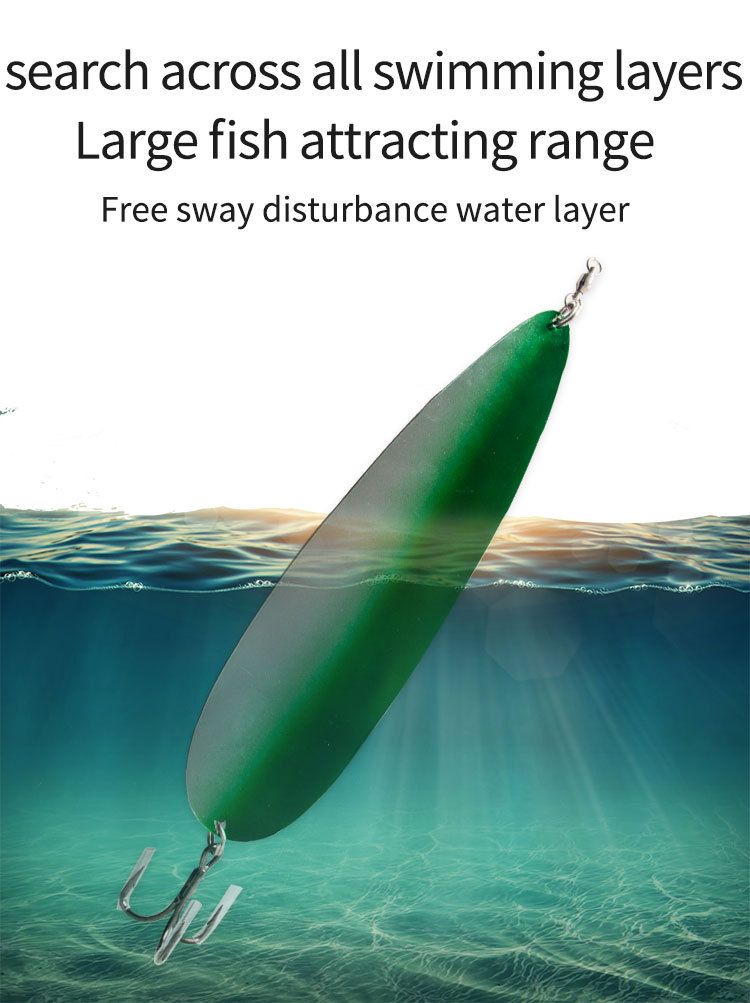 New 11" Sequin Metal Vibrating Fish Bait Striped Bass Fishing Spoon Lure_voghion.com