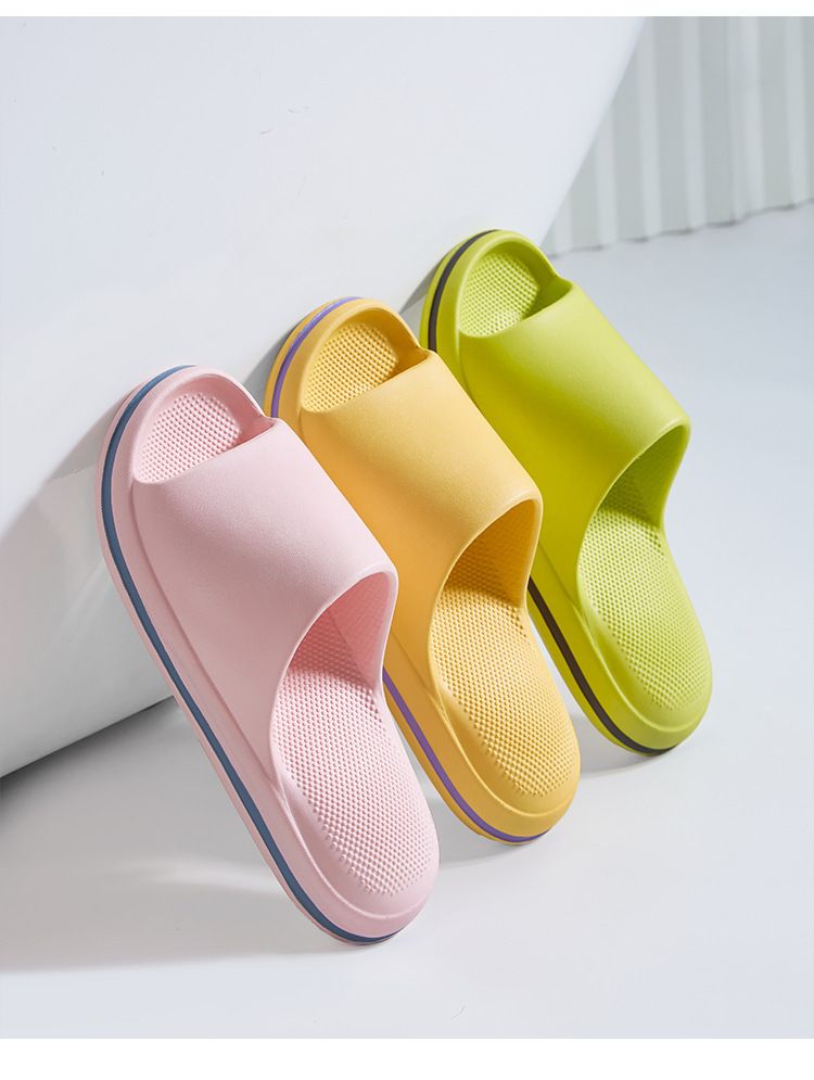Unisex Shoes Home Slippers Massage Air Cushion Beach Wear Thick Bottom Step Shit Feeling EVA Flip Flops Men_voghion.com