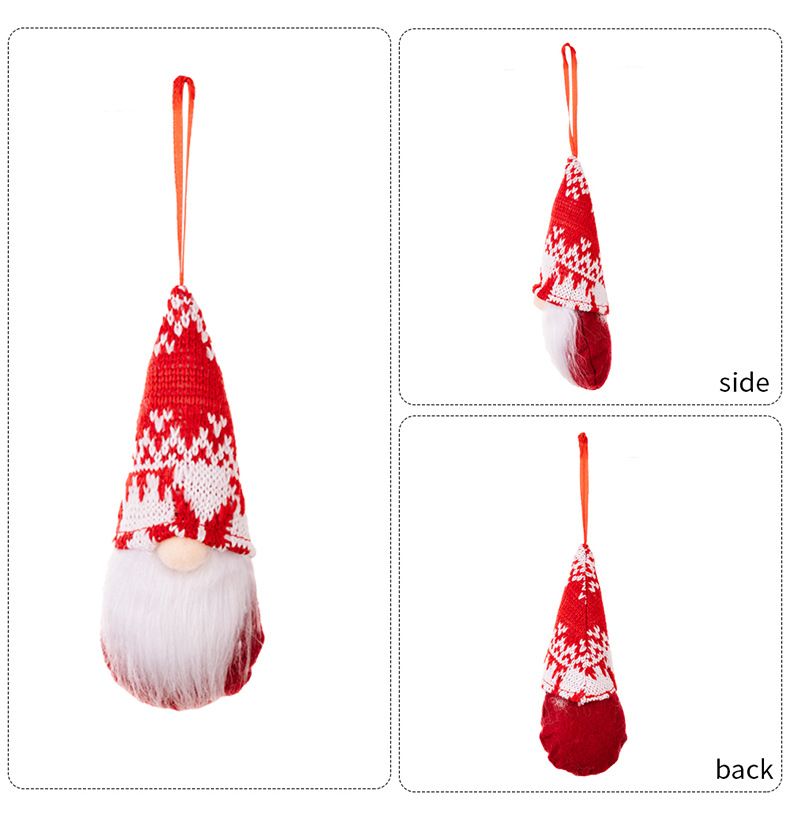 New Christmas decorations Forest old man holiday tree hanging piece faceless doll dwarf old man small pendant_voghion.com