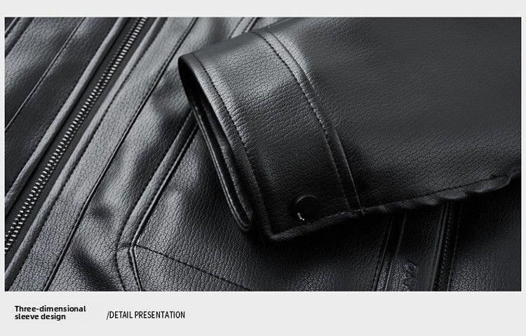 Giacca invernale da uomo Haining 2025 con cappuccio corto, casual, in pelle e pelliccia, integrata, ispessita_voghion.com