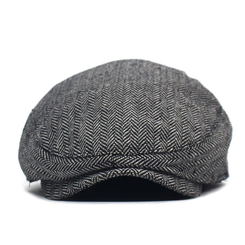 Baskenmütze Hut Herren Casual Hundert Hut Fischgrätenmütze Kappe Alter Mann Hut Vorwärtshut_voghion.com