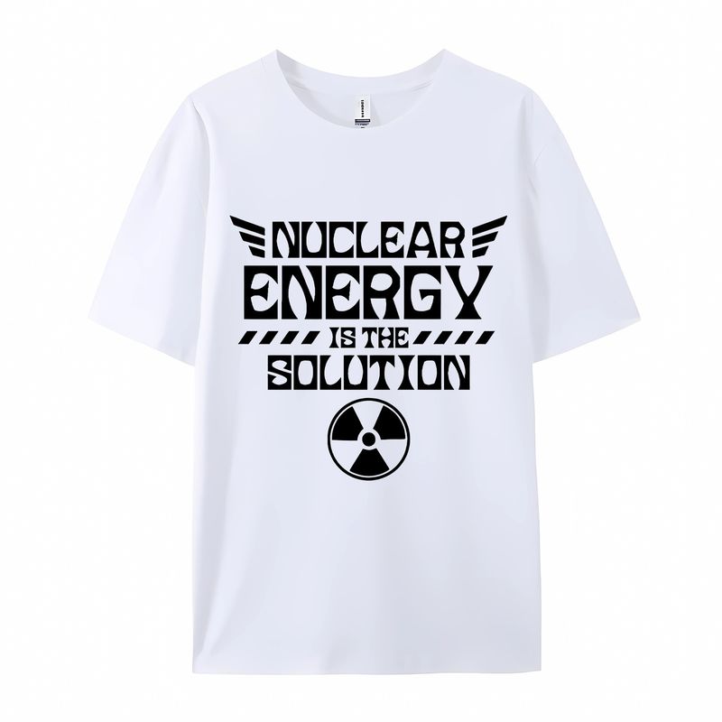 Vêtements pour hommes pollution, radiation nucléaire, eaux usées nucléaires, essais nucléaires, design créatif, col rond imprimé, t-shirt décontracté à manches courtes_voghion.com