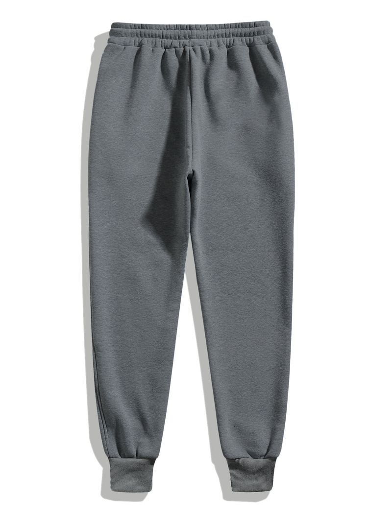 Pantalon de jogging décontracté uni pour homme – Pantalon de survêtement style rétro à revers élastiques pour une mode urbaine (plusieurs couleurs et tailles)_voghion.com