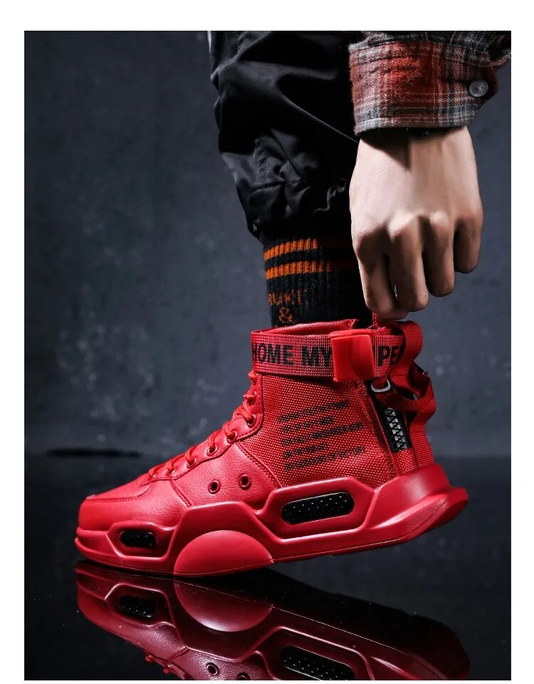 Herren Casual High Top Trendy Jungen Basketball Tennis Outdoor Offroad Schuhe Paar Sport_voghion.com