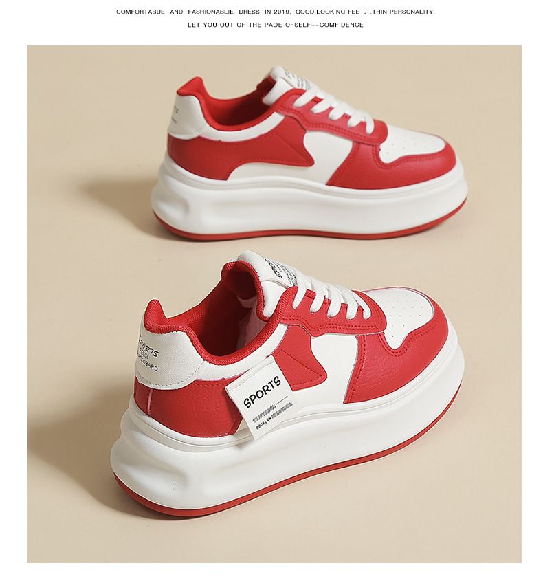 Versatile Little White per le donne 2024 Primavera Nuovo Tempo libero Street Shoot Student Board Single Edizione coreana Instagram_voghion.com