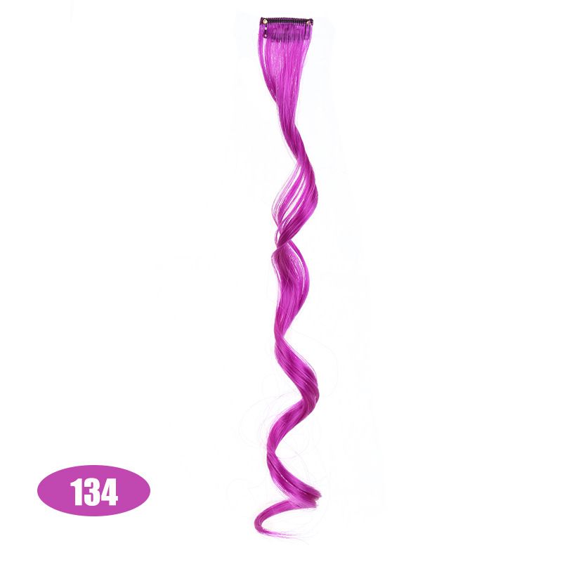 Tinta per capelli ricci alla moda, tinta per orecchie, una carta colorata, un pezzo, parrucca per capelli ricci lunghi, una carta, pezzo per capelli con onde grandi e colorate_voghion.com