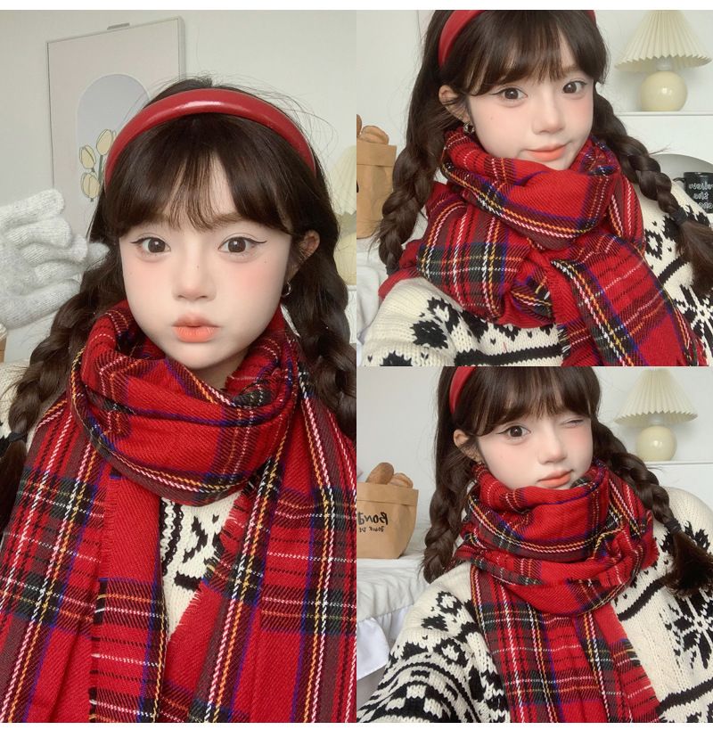 Nuova sciarpa giapponese JK Academy in stile sottomarino per le donne in inverno, versione coreana di alta qualità, versatile, coppia di studenti, sciarpa calda invernale_voghion.com