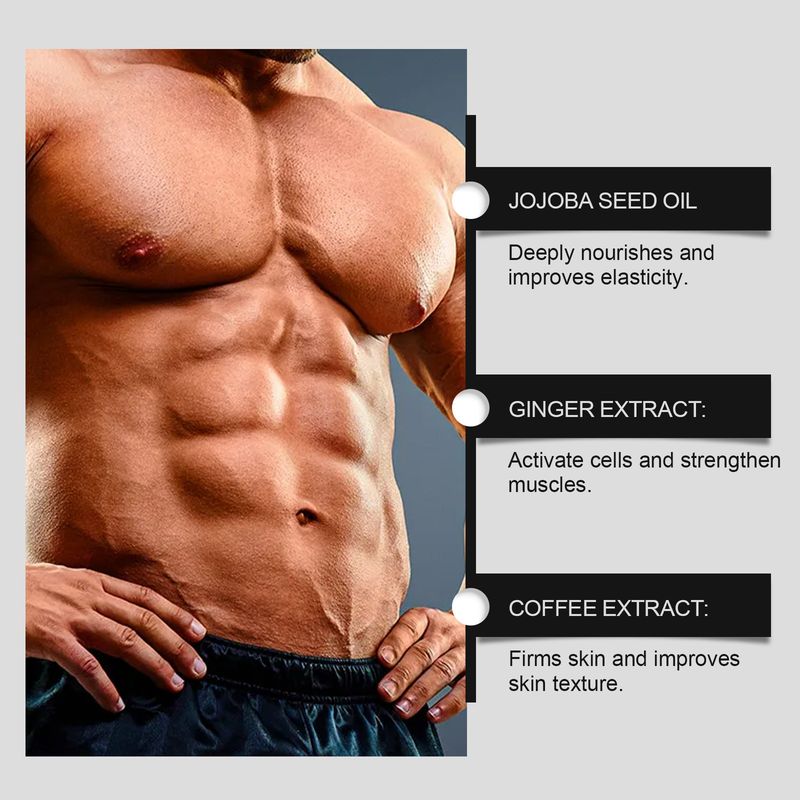 EAST MOON Abdominal Men's Sports Exercise Highlighting Muscle Lines Massage Moisturizing Care Cream_voghion.com