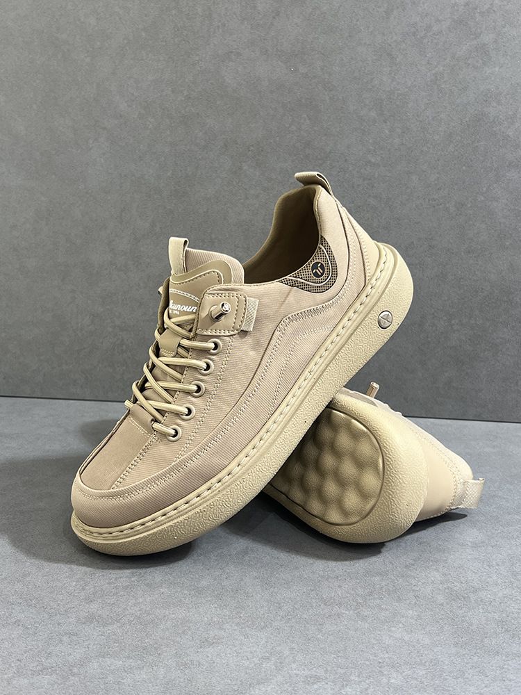 Summer New Breathable Ice Silk Cloth Thick Sole Lightweight Thin Casual Shoes Men's Slip-On Sneakers Versatile_voghion.com