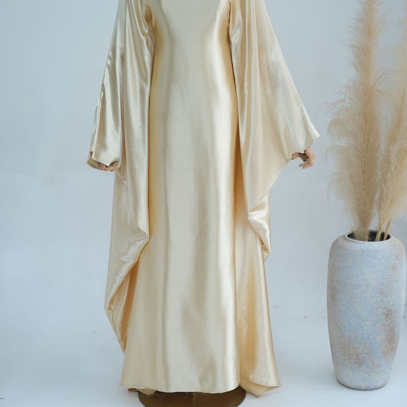 Dámské oblečení blízkovýchodní lesklé šaty abaya_voghion.com