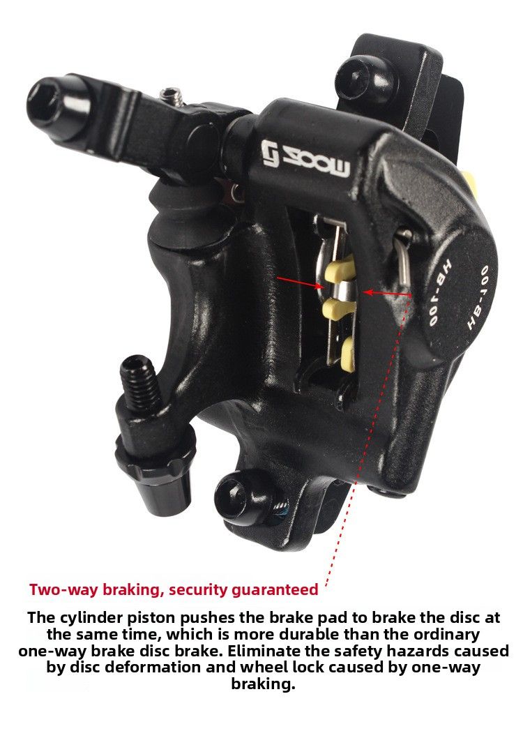Pinza freno a disco idraulico con trazione a cavo per bici pieghevole da montagna ZOOM Xinlong HB100_voghion.com