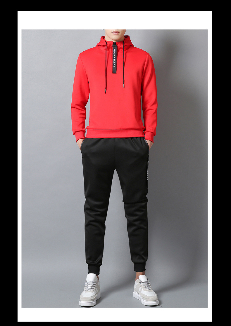Ensemble de sport à manches longues pour homme et femme, survêtement surdimensionné, version coréenne, pull décontracté, couple_voghion.com