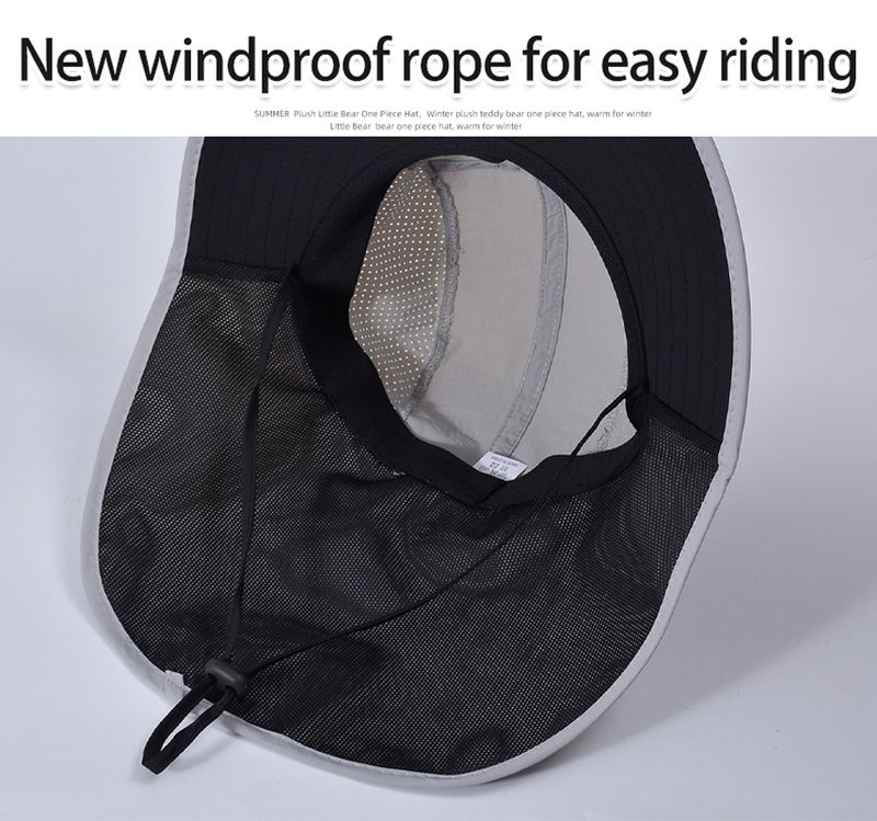 Hot Sale Xioguan 100% polyester 9249 summer men's and women's large brimmed shawl fisherman quick drying breathable sunshade hat_voghion.com