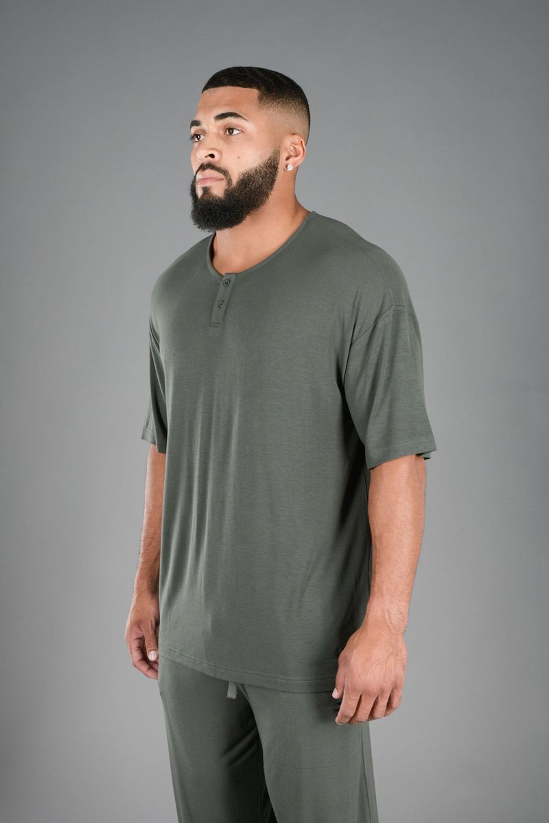 Muscle Fitness Men's Spring/Summer New Sports Leisure Loose Smooth Plate Solid Comfortable Cotton Short Sleeve T-shirt_voghion.com