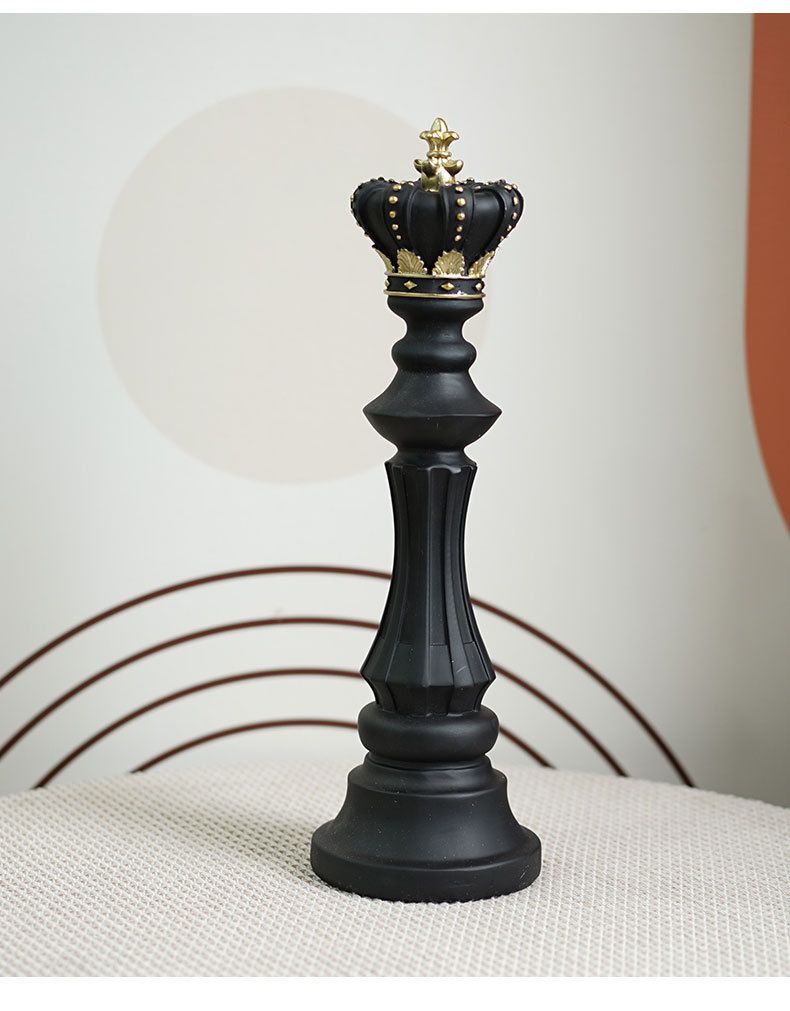 Nordic Set Dekoration Schwarz Und Weiß Schach Stück Hause Fenster Display Harz Handwerk_voghion.com