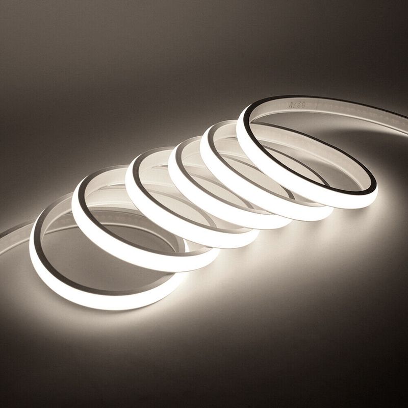 Wasserdichte Neon COB LED Streifen Lichter 220V IP67 Flexible Band Lampe Unter Schrank_voghion.com