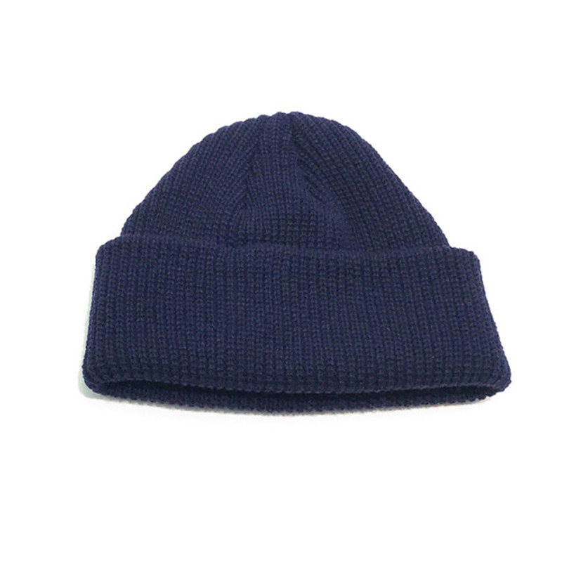 Pullover ius internet red universal couple knitted simple monochrome round top landlord melon skin wool hat_voghion.com
