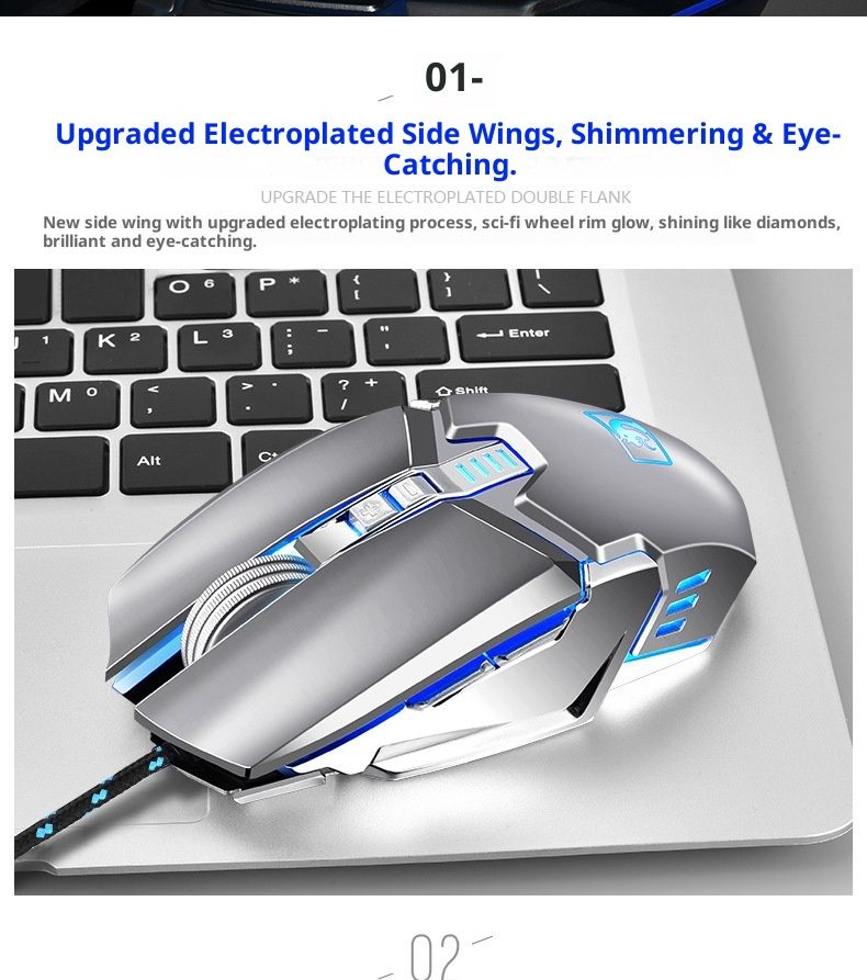 Digitex Xinmeng M312 Kabelgebundene Mamba Snake Maus der dritten Generation für E-Sport, Gaming, E-Sport, Gaming, Makroprogrammierung, Großhandel, Computer_voghion.com