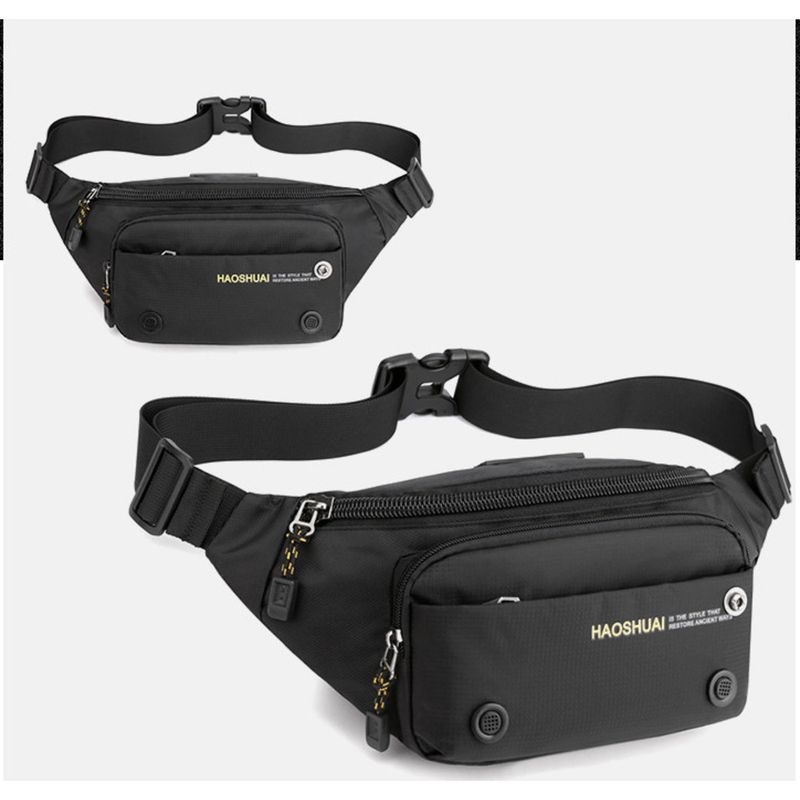 Neue multifunktionale Outdoor-Taille Casual Herren Brust Mode Trend Crossbody Reise kleine Tasche_voghion.com