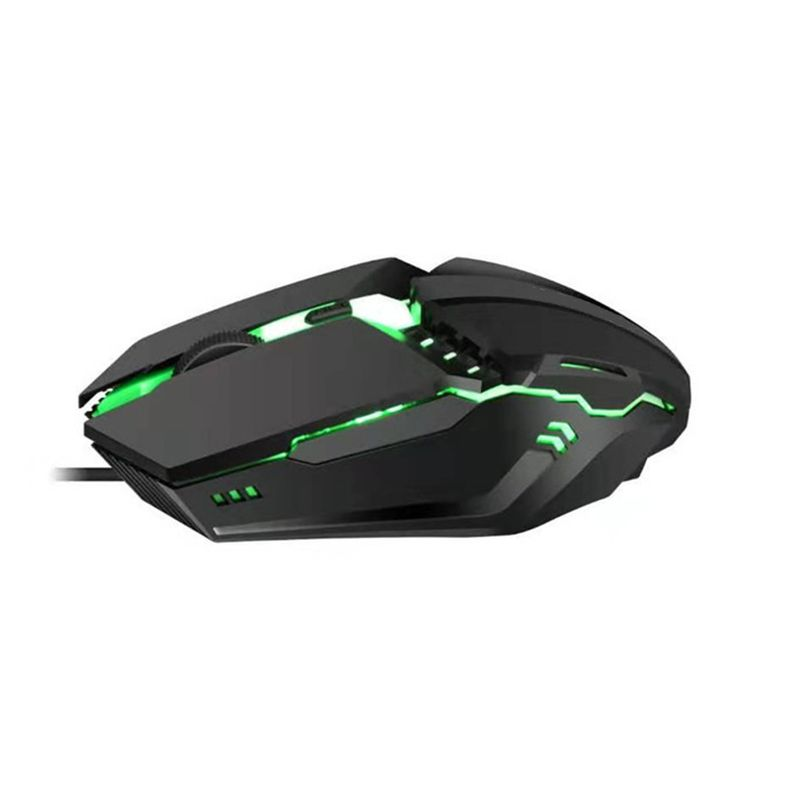 Interfaz USB luminosa ergonómica M11 agarre cómodo alta sensibilidad DPI ajustable 4 botones ordenador juegos por cable_voghion.com