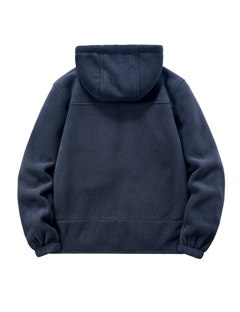 Giacca in pile da uomo sportiva felpa con cappuccio giacca imbottita da boxe fodera in pile rocker_voghion.com