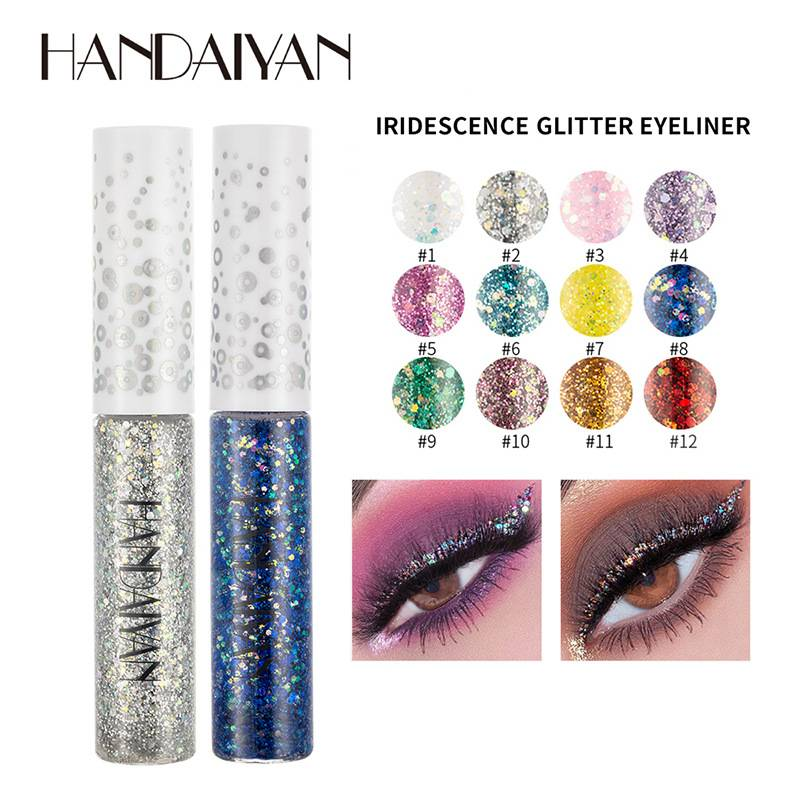 Jevištní líčení Fantasy třpytky Oční linky gelová tužka Phantom Eyeshadow tekuté oční linky_voghion.com