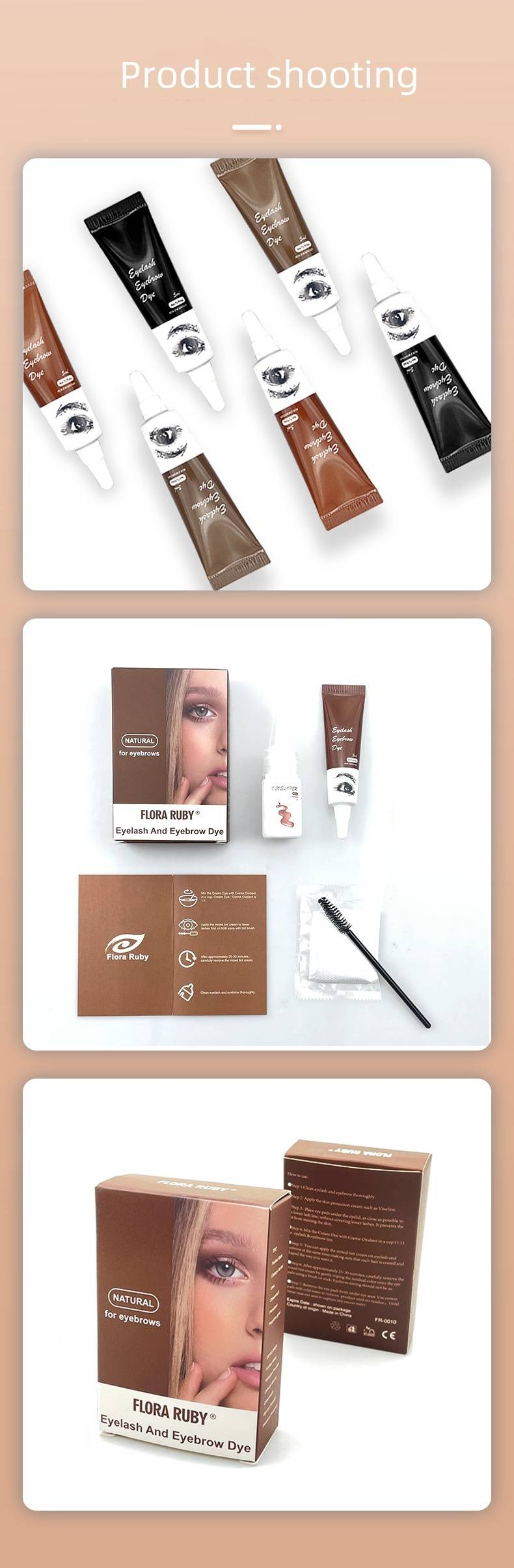 Eyelash and Eyebrow Dye Long-lasting Instant Dry Makeup tool Eyebrow Dye set_voghion.com
