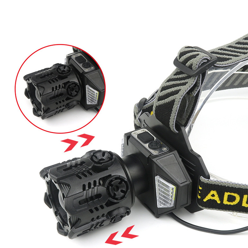 P160 Zoom sterke koplamp LED buiten multifunctionele verlichting oplaadbare koplamp_voghion.com