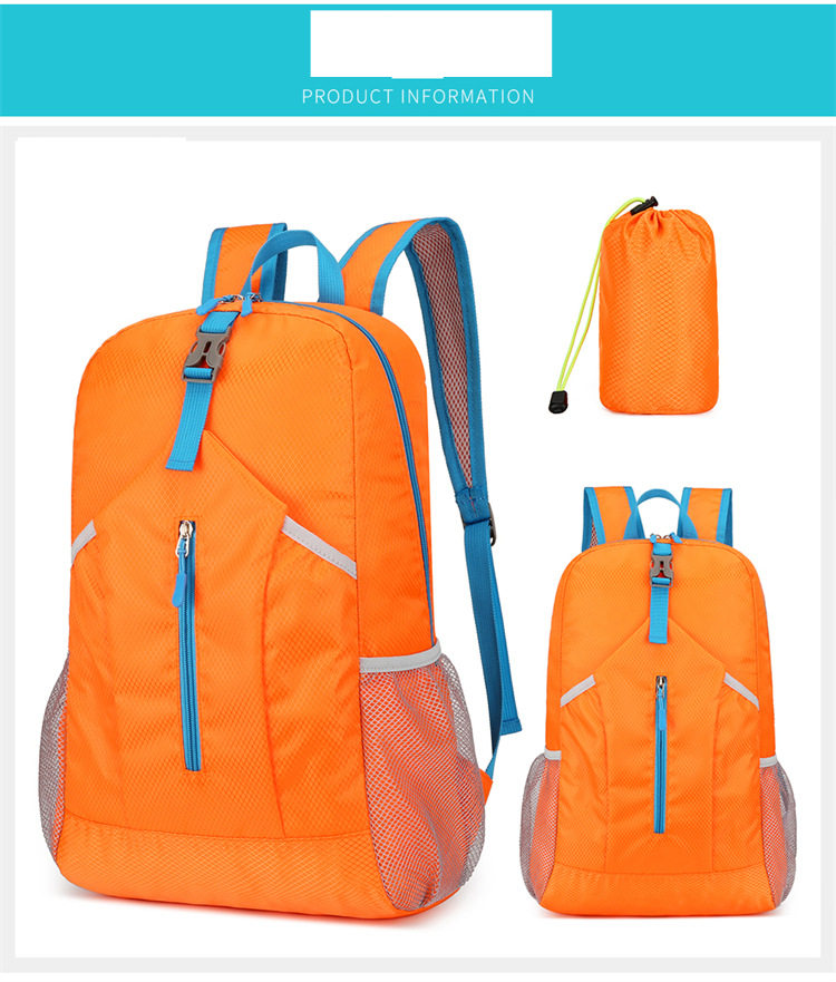 Outdoor Sport Rucksack Faltbarer Leichter Reiserucksack Wasserdicht_voghion.com