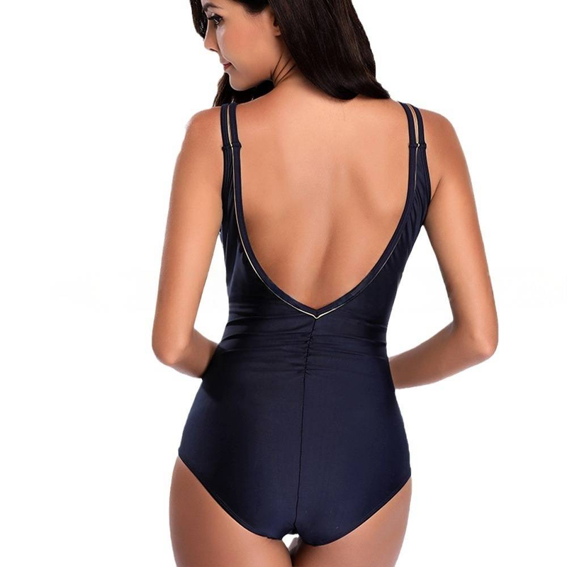 Sexy High-Cut One-Piece Swimsuit For Women - Plus Size Backless Bikini With Floral Print (Supportive & Stunning Curve-Hugging Fit)_voghion.com