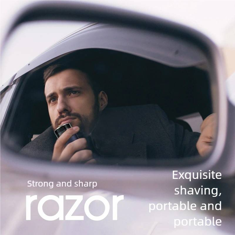 Men Electric Mini Shaver Rechargeable Type-c Charging Car Portable Led Digital Display Wet & Dry Shaver Men Women Home Razor_voghion.com