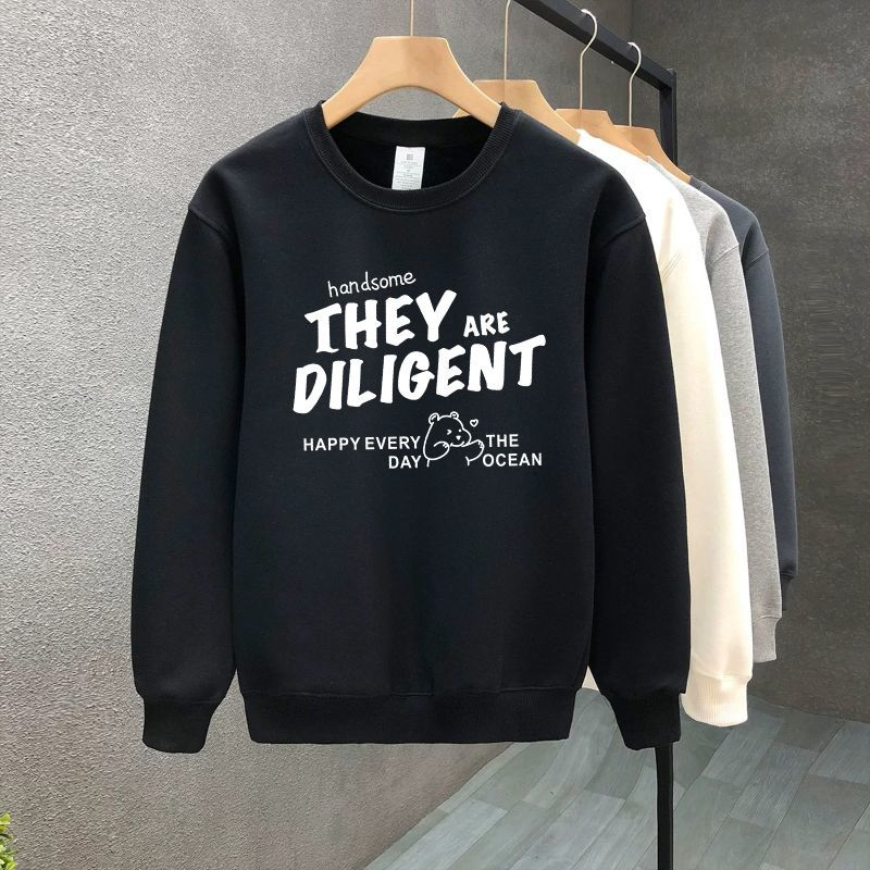 Bluza z okrągłym dekoltem z bawełny dla par FW25 – dla niej i dla niego_voghion.com