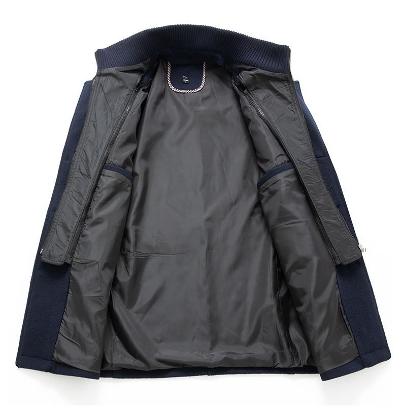 2026 High Quality Fashion Wintercoat Woolen Overcoat Men Double-Layer Collar Pure Color Single-Breasted Long Sleeve Thicken Warm Woolen Jacket M-6XL_voghion.com