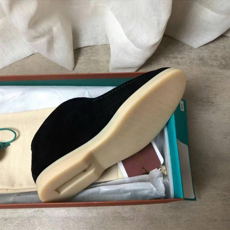 LP Loafers, High Top Lazy Shoes, Klassesch Casual Flat Bottom British Black Short Stiwwelen, Liederschong_voghion.com