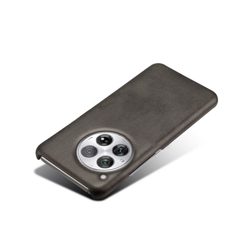 Geschikt voor OnePlus 12 mobiele telefoonhoesje, beschermhoes van kalfsleer, OnePlus 12 leren hoesje met kalfsleersticker._voghion.com