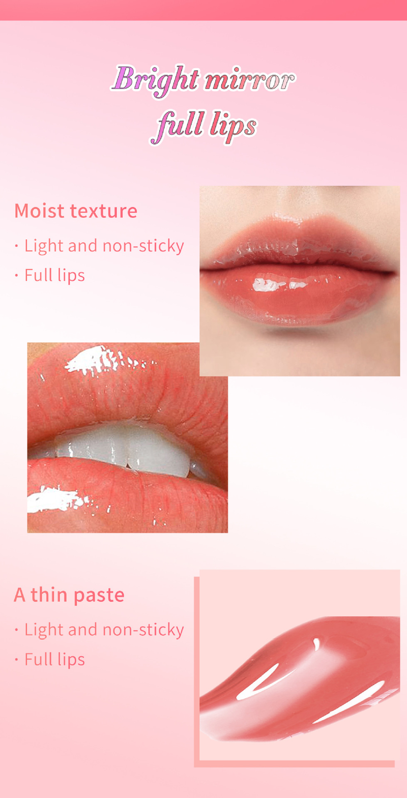 Hellokiss Hydraterende olie en hydrateert Spiegel Gezicht Water Glow Lip Honing LIP GLOW OIL Make-up_voghion.com