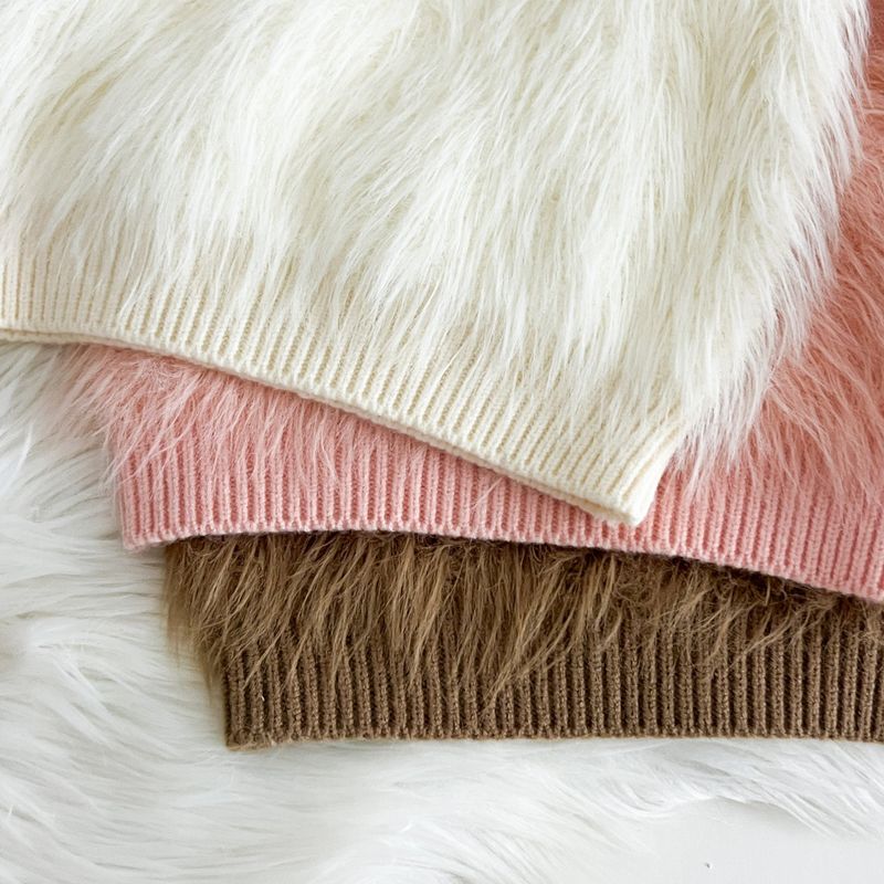 Mädchen Pullover Anzug 2025 Herbst Und Winter Neue Stil Koreanischen Stil Einfarbig Gestrickte Lange Wolle Hosen Zwei Stück Anzug_voghion.com