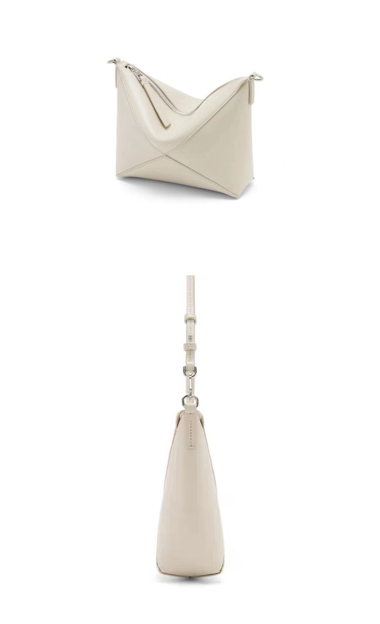 Geometric Folding 2024 New Underarm Premium, Luxury, Leather Small Bag, Cowhide Single Shoulder Crossbody Bag_voghion.com