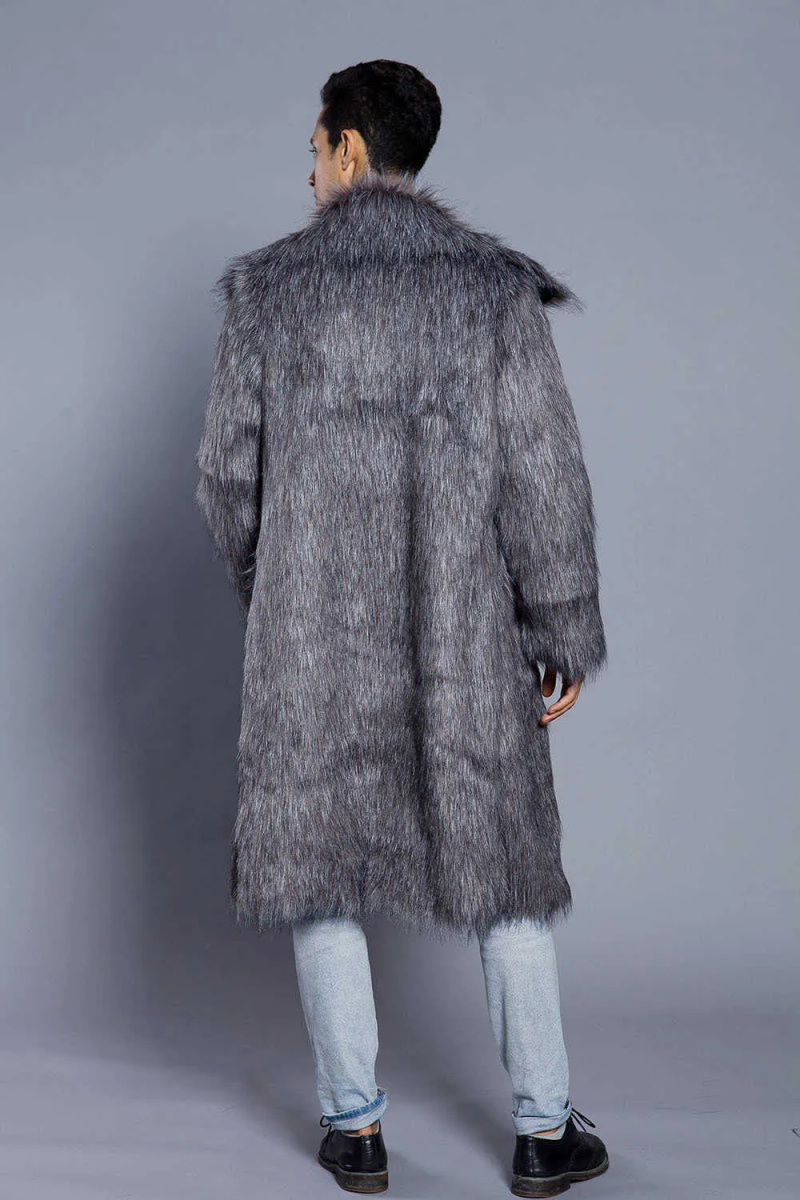 2018 herbst Winter Neue männer Quadrat Kragen Faux Nerz Pelz Langen Mantel High-grade Mann Komfortable Dicke Warme windjacke_voghion.com