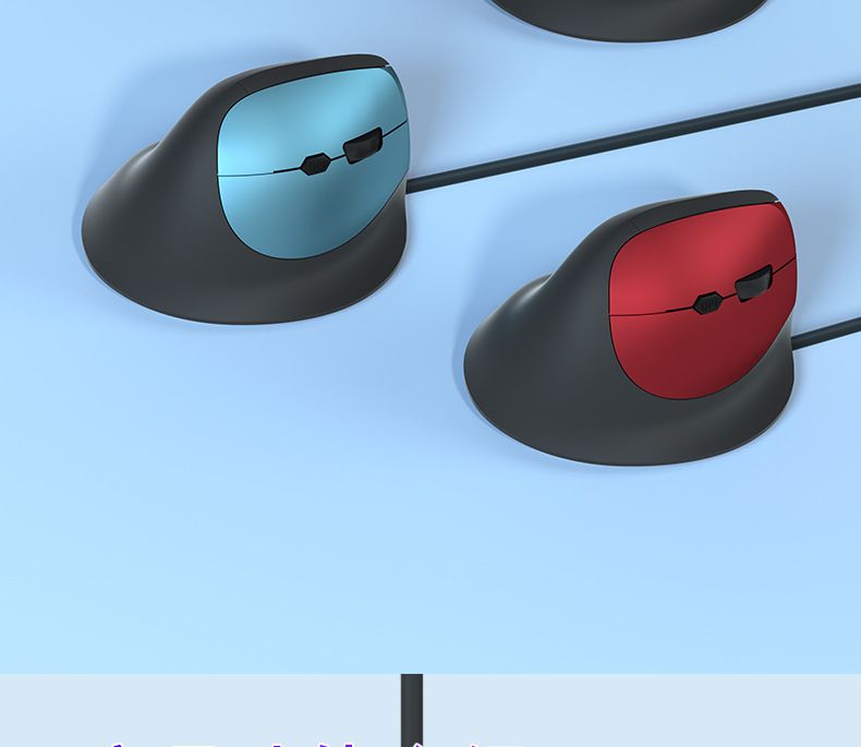 Vertical Ergonomic Wired Mouse – 6-Button USB Optical Mouse, 3600 DPI Adjustable, 4-Way Scroll Wheel, Comfort Grip For Laptop & PC_voghion.com