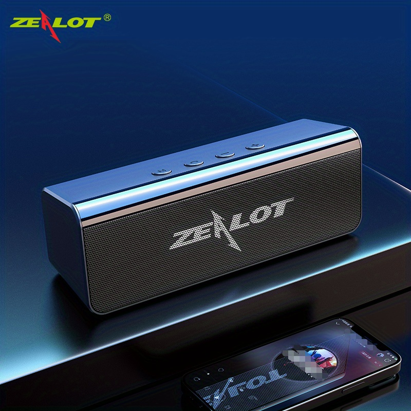 Altoparlanti wireless ZEALOT S31 da 10 W, altoparlante wireless portatile da esterno, doppio accoppiamento, batteria da 1500 mAh, 8 ore di riproduzione stereo ad alto volume, in forte espansione_voghion.com