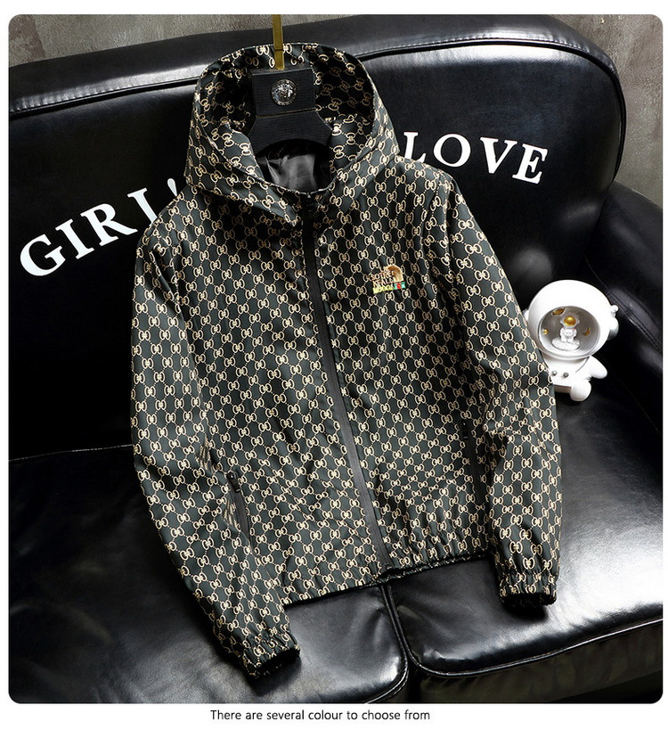 Plus Size Plus Men S Gordo Primavera Casaco Casual Jaqueta Com Capuz Solto Versão Grande Top Trendy_voghion.com