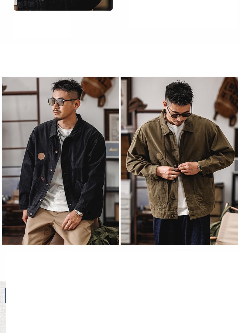 Sportswear Men's Spring Heavy Retro Hunting Jacket Three-piece Set Of Leisure Tooling Set_voghion.com